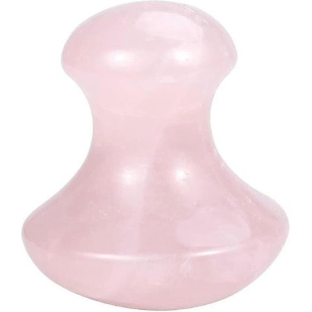 Gua Sha Skrapemassasjestein Naturlig Soppform Rose Quartz Gua Sha Massasjeverktøy For Avslappende Meditasjonsspa (rosa) (1 stk)