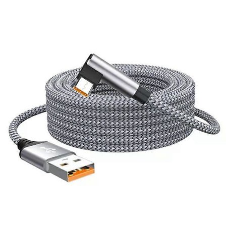 2m 3m 5m 8m USB Type C Hurtigladekabel for Samsung Xiaomi Oppo OnePlus VR Kamera Datakabel