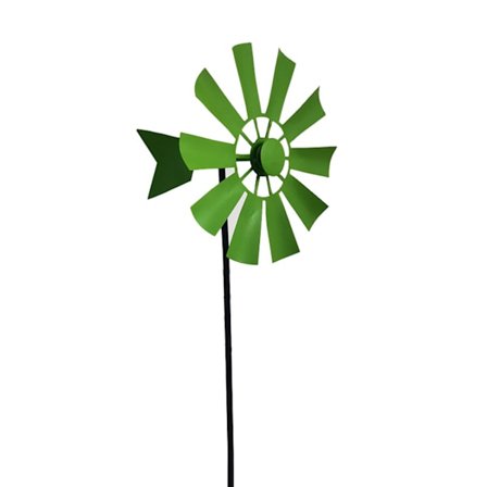 Taottu rauta pyörivä tuulimylly metallinen tuuliviiri maisemakoriste