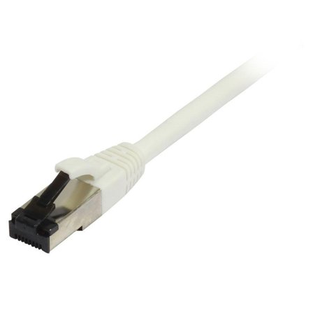 SYNERGY Patchkabel RJ45, CAT8.1 2000Mhz, 0,15m, weiss, S-STP(S/FTP), TPE/LSZH(SuperFlex), AWG26, Synergy 21