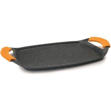 Plancha - IBILI - BASIC STONE - 47x28,5 cm - Aluminiumfod - Non-stick belægning som sten