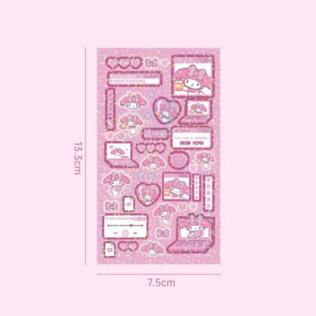 Nye Sanrio Cinnamoroll Melody e Hand Account Stickers Diy A3