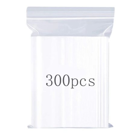 Gjenlukkbare Plastposer, Klart, Sterke, Tykke og Holdbare Gjenbrukbare Glidelåsposer, Zip Lock-poser, Låsbar, 5*7cm 10 Pakninger 300 stk