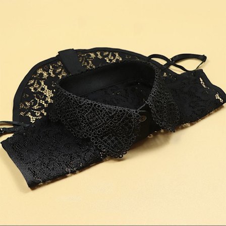 Lös krage för damer, avtagbar halv chiffong matchande skjorta Fas