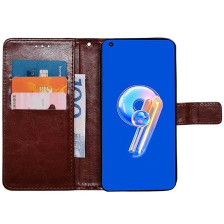 Mobilplånbok 3-kort Asus Zenfone 9 - Brun