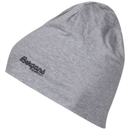 Bergans Youth Cotton Beanie Children beanies Grey OneSize