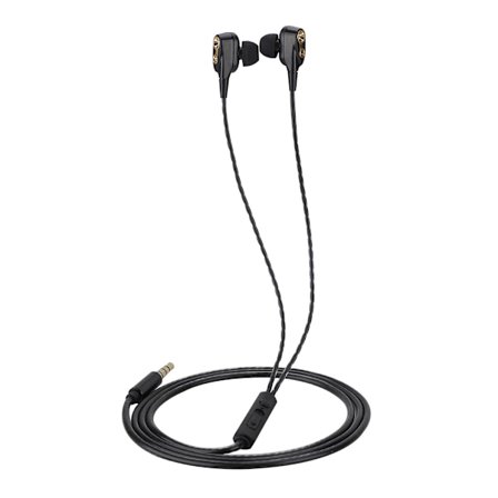 Bekväma In-Ear Gaming Hörlurar 3.5mm Trådbundet Stereo Headset Svart