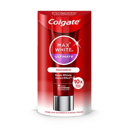 Colgate Tandpasta Max White Ultimate Radiance 75 ml, Medicin & Pleje, Mund & Tandpleje, Tandpasta