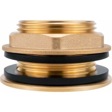 2 liitosta mukana - 1'' tuuman sisäkierre - Universaali läpivienti