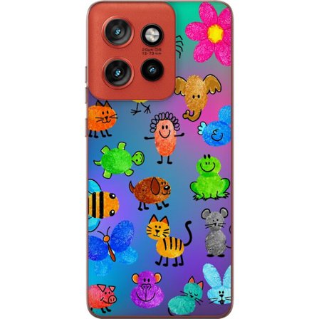 Kompatibel Mobilcover til Motorola Edge 50 Neo Little Scribble Friends