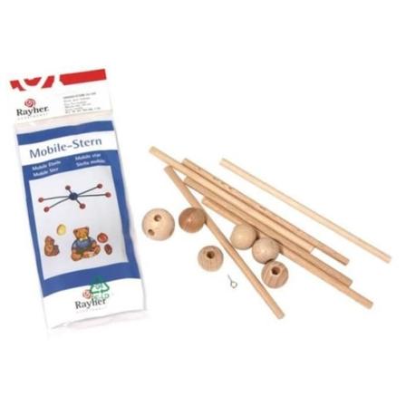 2 stjärniga stöd för barnmobil Ø 33 cm kastanj