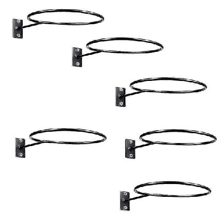 6 Pak Væghængt Bolddisplay Boldopbevaring Boldstativ Boldholder Til Basketball Fodbold Volleyball Fodbold