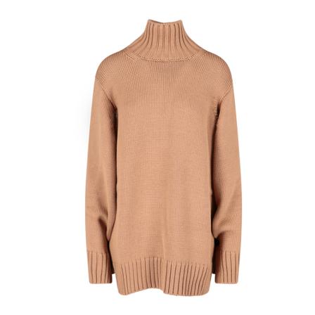 Jil Sander, Turtlenecks Bruin, Dames, Maat:S