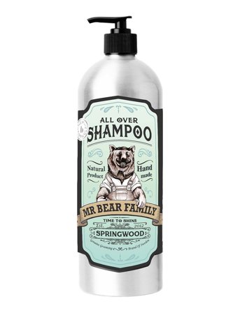 Mr Bear Family All Over Shampoo - Springwood 1000 Ml - Nude - 1000 ML