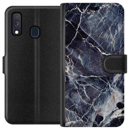 Kompatibelt Plånboksfodral till Samsung Samsung Galaxy A40 Marbled