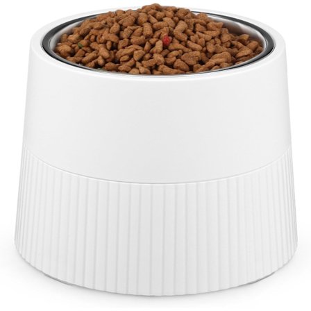 Hævet hundeskål, enkelt hævet hundeskål til alle størrelser hunde, skridsikker og spildsikker hundevandskål med aftagelig melaminstand