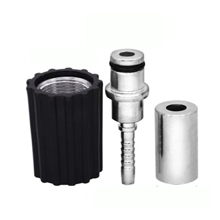 Højtryksvaskerslangeindsatsfittings DN6 D14mm Ringmutter M22 Bilvask Vandrensningsslange Rørfitting Twist Connector