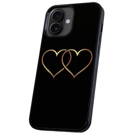 iPhone 16 - Skal/Mobilskal Double Hearts