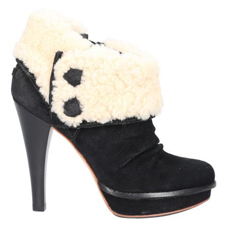 Ugg, Heeled Boots Czarny, Kobieta, Rozmiar: 37 EU
