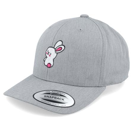 Kiddo Cap - Kids Little Cute Bunny Grey Adjustable Adjustable Grey Cap - @ Hatstore