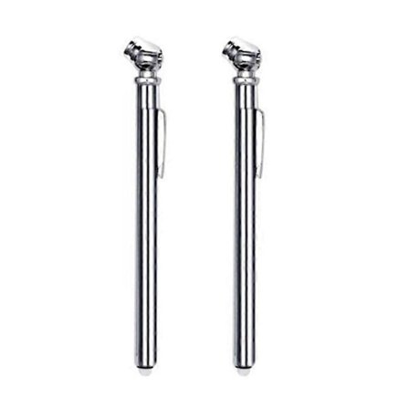 2 stk. Bærbar Bil Køretøj Lastbil Dæktryk Måler Pen PSI Luftmåler Tester