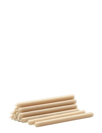 STOFF Nagel Stoff Nagel Taper Candles, Box With 12 Pieces - Beige - ONE SIZE