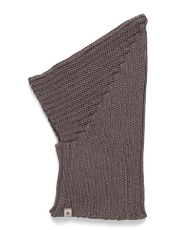 Huttelihut Balaclava Pixie Wool Knit - Brown - 2-4Y