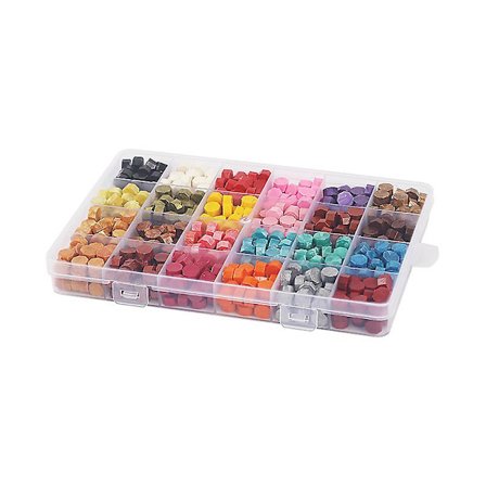 Retro Lakforsegling Gaveæske Flerfarvet Lakvoks Korn Sæt Kuvertforsegling Voksforsegling Voks Stempel Mærke Pen Diy Kunst Dekoration