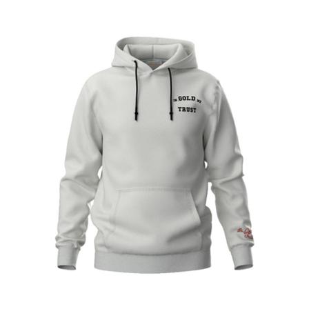 In Gold We Trust Hoodie Hvid, Herre