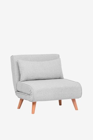 Hanah Home - 1-sits soffa-bädd-Alfredo - Grå - Bäddsoffor - Från Homeroom