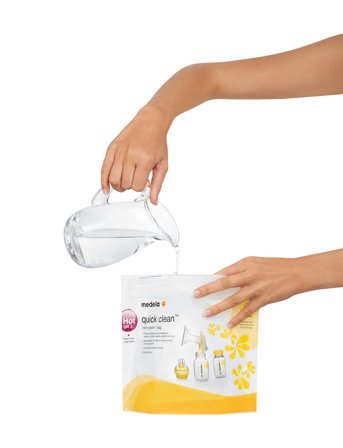 Medela Quick Clean Microwave Bags - White - ONE SIZE