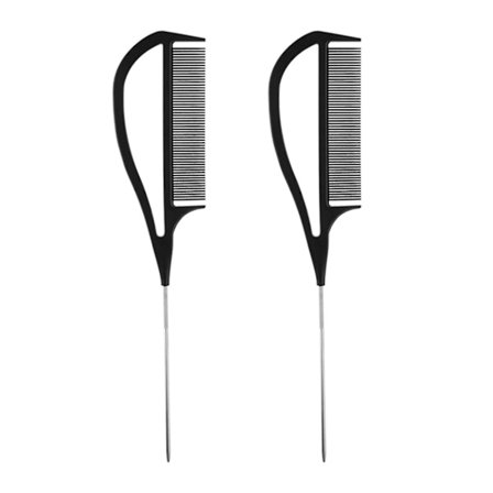 2 stk. Børste Rottehale Avflettende Fargelegging Folie Separat Hår Høylys Kam Ny