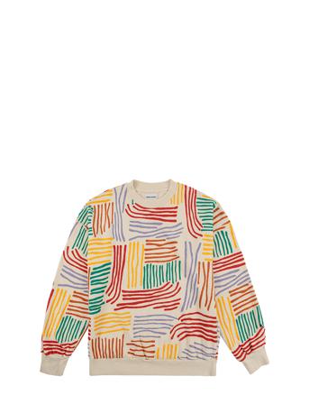 Colorful Stripes Over D Sweatshirt Svetari Collegepaita Monivärinen/Kuvioitu Bobo Choses