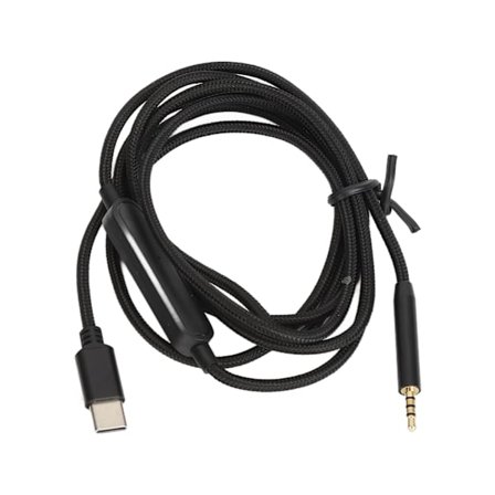 2,5 mm:n USB C -äänikaapeli häviöttömällä äänellä Bose QC25 QC35 QC45 NC700 OE2 AE2 -kuulokkeille, 1,5 m