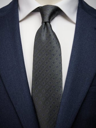 John Henric Men's Green Tie Motif Size 7,5