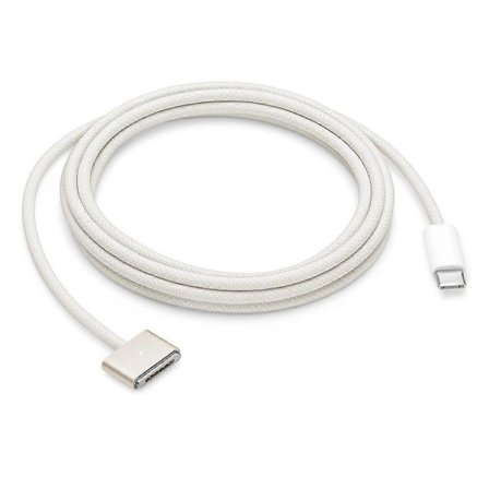 For MacBook 2m 140W Kompatibel med MagSafe 3 Flettet Ledning USB-C til Magnetisk Ladekabel