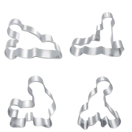 4 stk/sett Kakeformer Sex Kjærlighet Voksen Mønster Ikke-klebende Rustfritt Stål Kake Pastry Cutter For Bakeri Kaesi