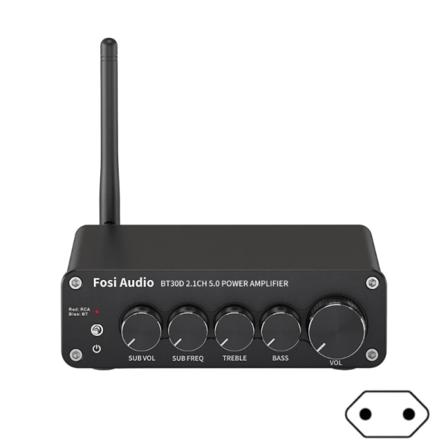 2.1-kanals lydeffektforsterker Stereolydmottakerforsterker Mini Class D Amp BT30D TPA3116D2 Diskantkontroll