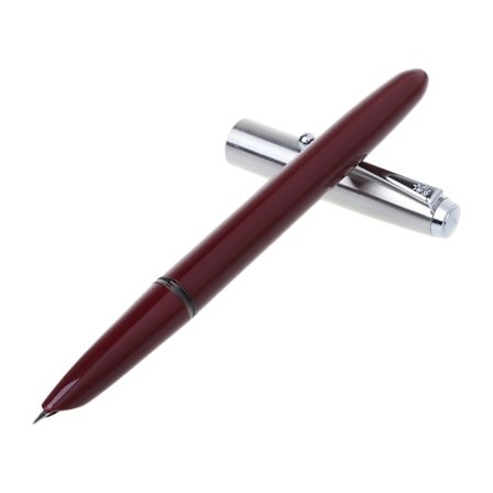 Vintage rostfritt stål cap reservoarpenna 0,38 mm spets Business Office Present