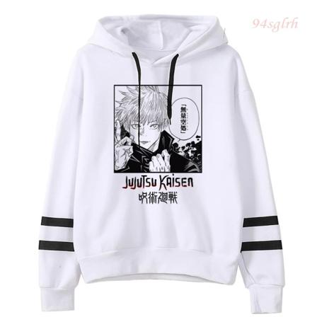 Unisex Jujutsu Kaisen Anime Yuji Itadori Hoodies Herr Harajuku Gojo Satoru Kawaii Manga Grafisk Streetwear Sweatshirts Tröjor 15501 Asian S