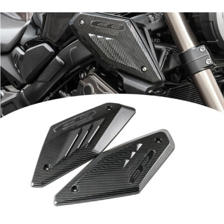 Motorsykkel Rammesidepanel Beskyttelsesskall Kompatibel med Honda CB650R 2019 2020 2021 Innsugsrørbeskytter Luftinntaksrør (B