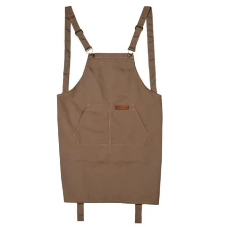 Trendy Dame Herre Forkle Hårstyling Salong Frisørforkle med Lomme Justerbar Bomullslerret Hårfargeforkle~04073