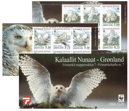 Grønland 1999 - AFA H-7 - Sneuglen - Frimærkehæfte - Postfrisk