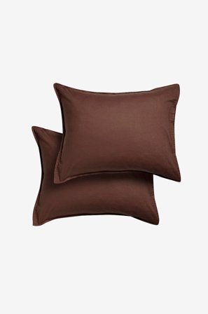 Midnatt - Putetrekk Cortado 2 stk - Brun - Putevar - 50X60 - Fra Homeroom