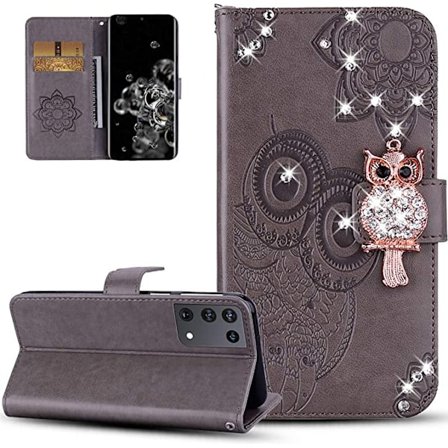 Kompatibel med Samsung Galaxy S22 Plus 5G Deksel Kvinner Glitter