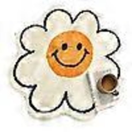 Sødt Badeværelsestæppe Smiley Ansigt Tæppe Badeværelsestæppe Solsikke