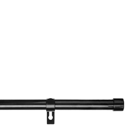 Kirsch Gardinstång Scala Set Ø 19 mm Gardiner Svart 120-210