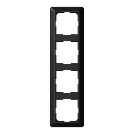 ELKO Kombinasjonsramme 4-hull RS16 sort