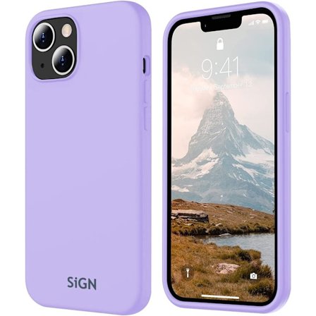 SiGN Liquid Silicone skal till iPhone 15 plus - Lila