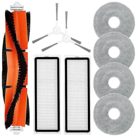 Til Xiaomi S20 Plus S20+ Robotstøvsuger Hovedbørste Sidebørste Hepa Filter Moppeklud Reservedele Tilbehør